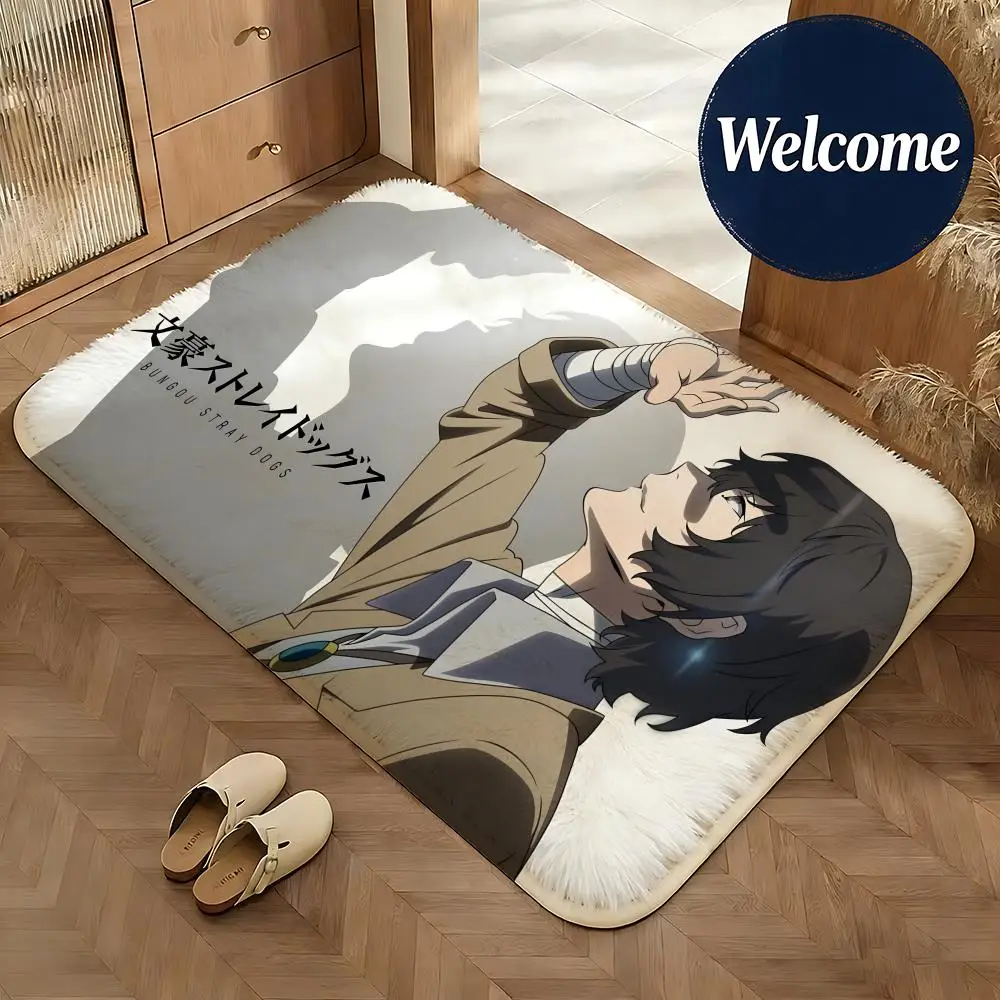 Soft Flannel Floor Mat Game Tears of Themis Floor Mat Non-Slip Absorbent Doormat Bathroom Bedroom Home Decor Rug