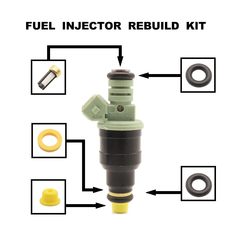 Fuel Injector Repair Kits for Citroen Renault  Volvo 940 740 760 2.3L 1990-1995 852-12146 0280150804