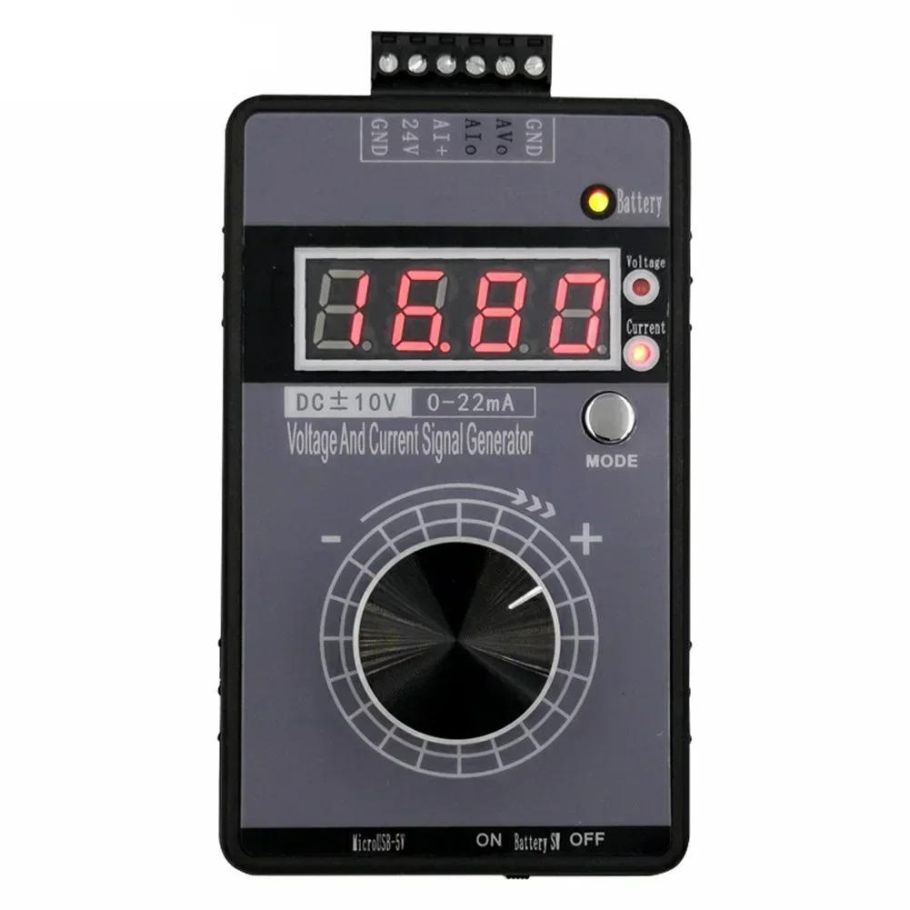 Compact Signal Generator 4-20mA Signal Generator Display Modes For Ease Of Use Alloy Adjustable Knob For 3-wire Output