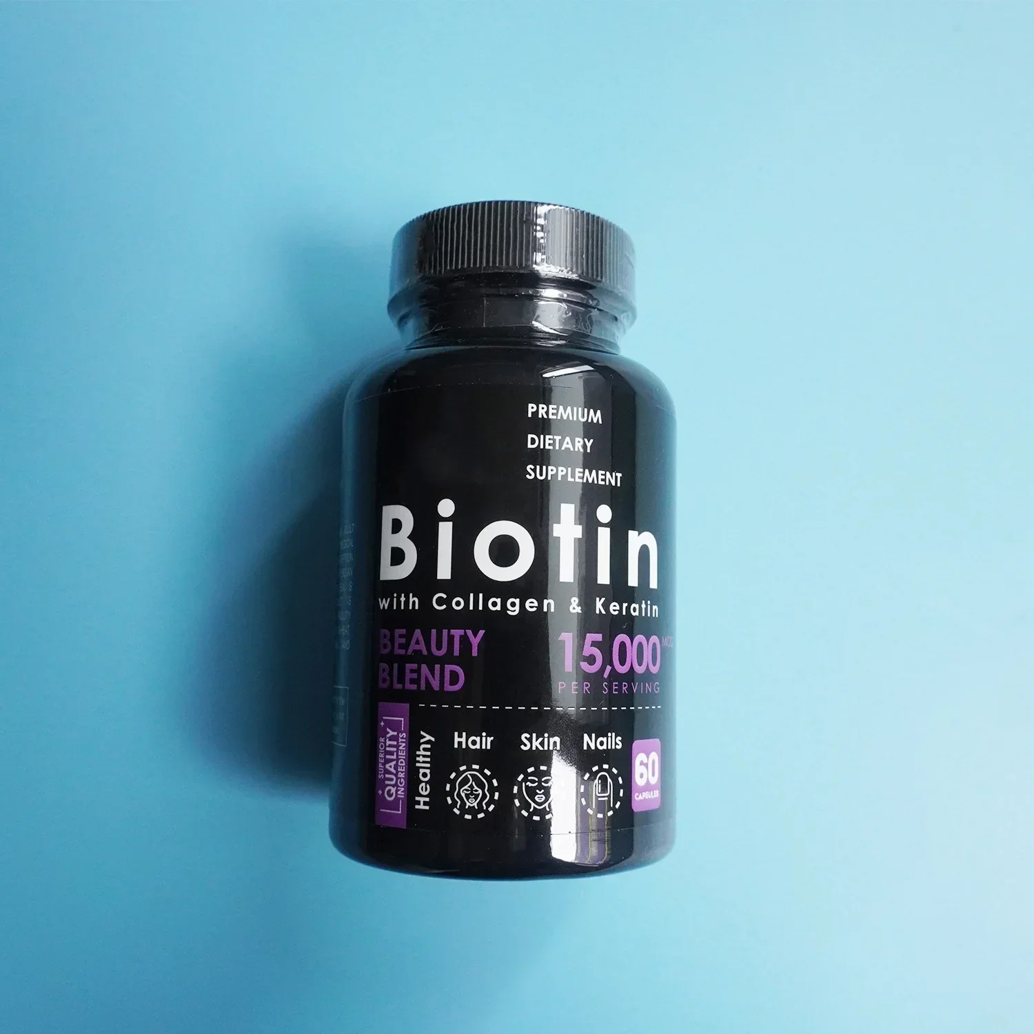 

1 bottle of biotin capsules to improve skin condition and regulate nervous system health food