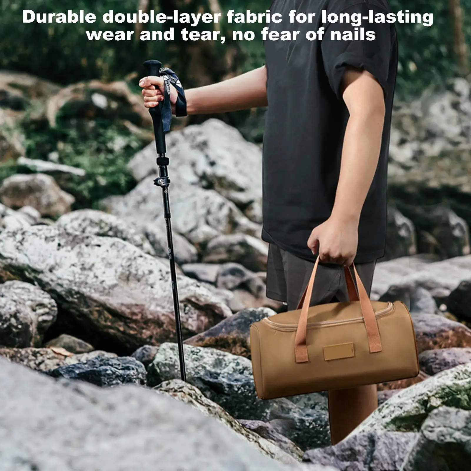 

Ручная сумка для хранения, большая вместительная утолщенная сумка для кемпинговой палатки, сумка для хранения мелочей, сумка для инструментов