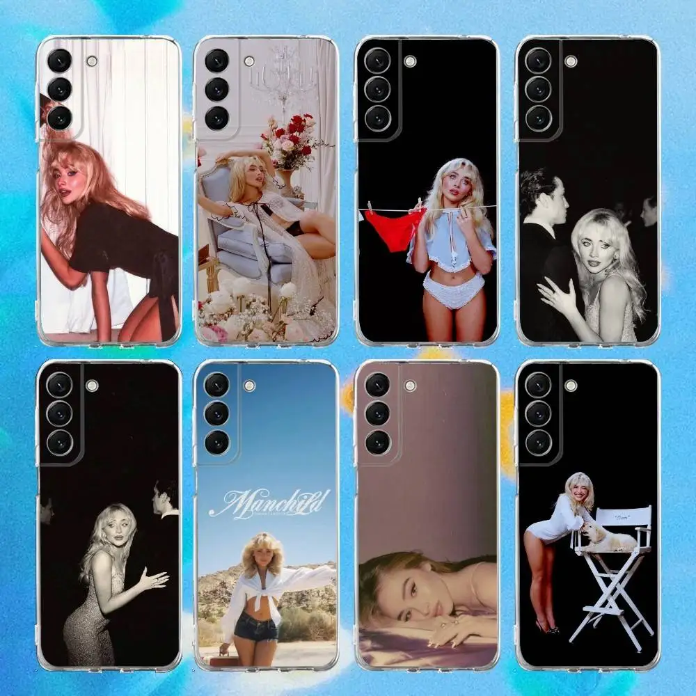 

Sabrina Carpenter Mans Best Friend MBF Phone Case Silicone For Samsung S30,S23,21,22,20 Ultra,S20 FE lite,S10,9,PIus Cover Clear