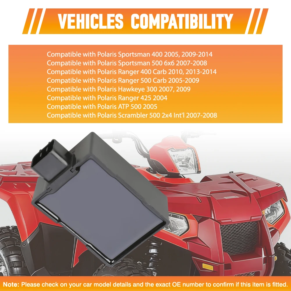 3090232 CDI Ignition Module Replacement For Polaris Sportsman Ranger 400 500 ATP Scrambler 500 Hawkeye 300 Ranger 425 3089238