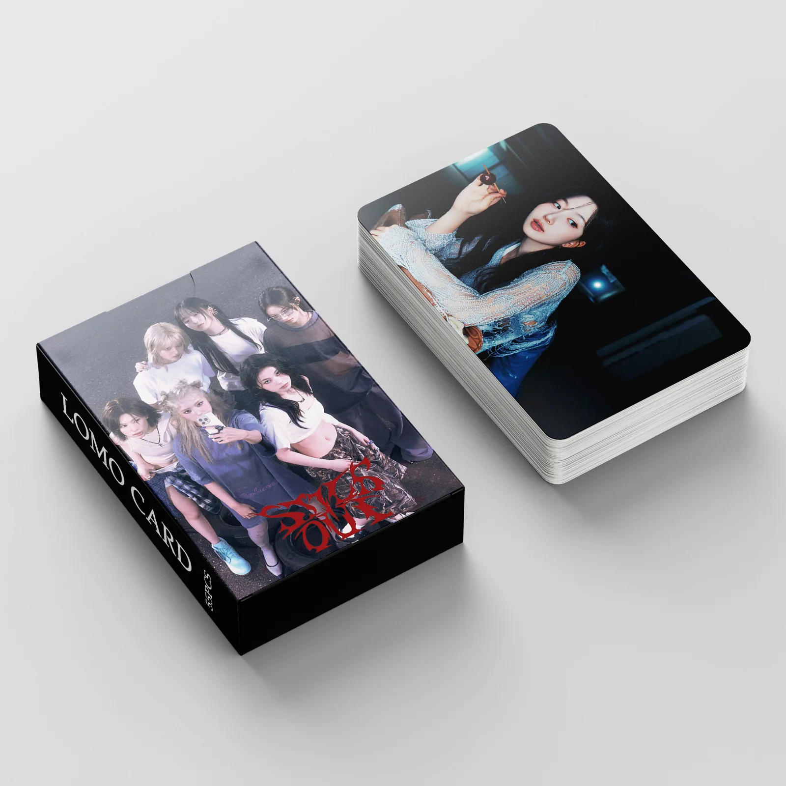 55Pcs/Set NMIXX New Album Fe3O4: STICK OUT LOMO Cards Photo Cards HD Print Postcards LILY HAEWON SULLYOON BAE KYUJIN Fans Gifts