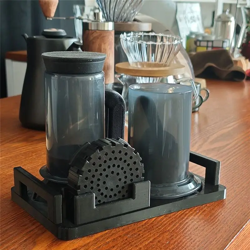 (HOPE) Coffee Utensil Storage Rack for AeroPress Coffee Maker Coffee Storage Caddy Coffee Filter Holder