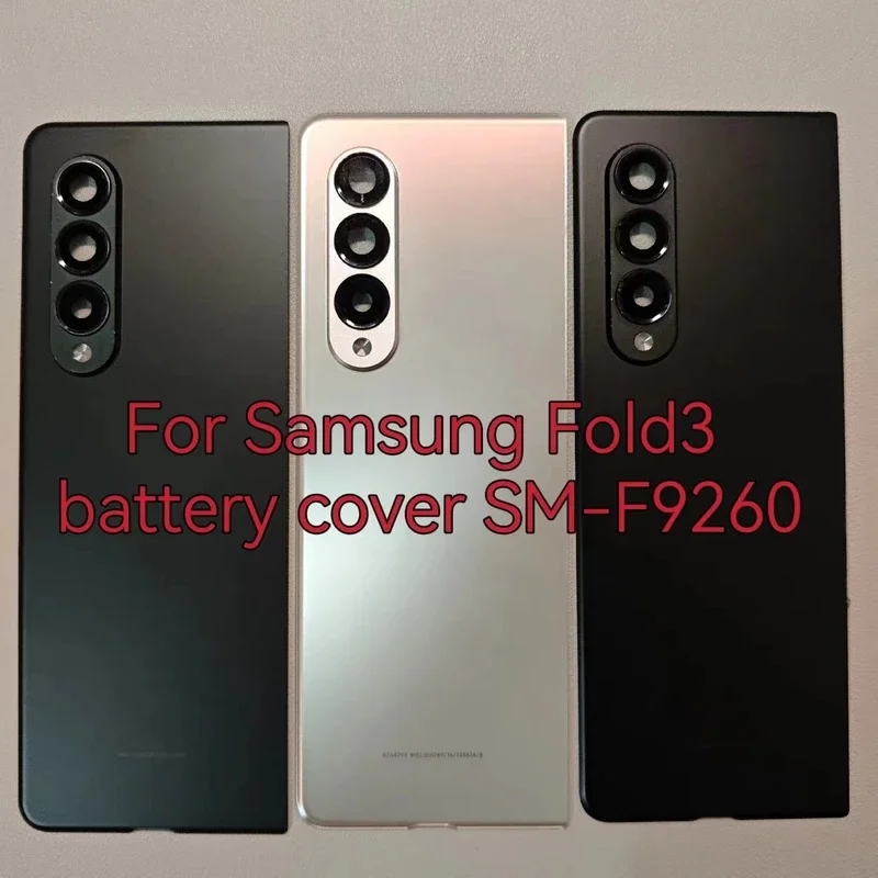 

For Samsung Fold3 cell phone battery back cover, SM-F9260 back cover with camera frame, repair parts