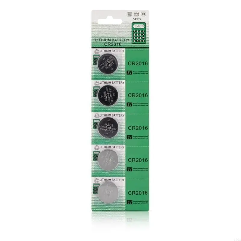 5pc/10pc Essential CR2016 Batteries Versatility Button Cells Battery Power Sources Highly Capacity Coin Cells Battery 