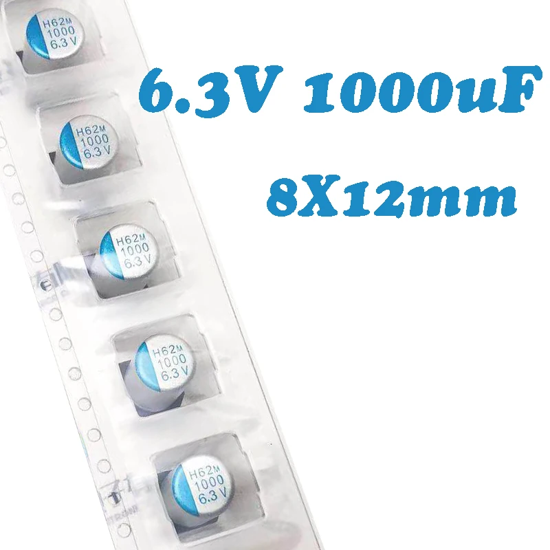 

6.3V1000UF 8X12mm JH SMD Твердотельный конденсатор/полимерный конденсатор 1000uf 6.3V