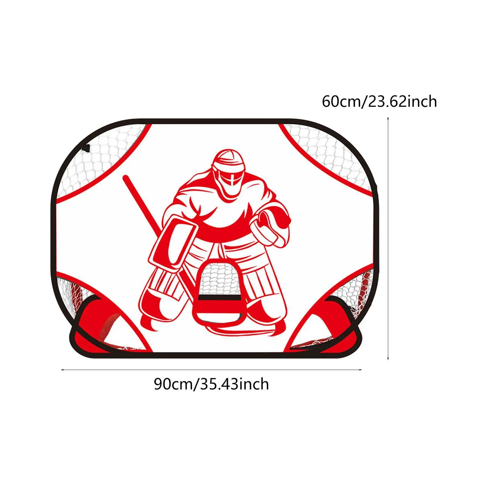 

Training Hockey Goal Net Outdoor Garden Foldable Lightweight Target for Kids Adults Soccer Lacrosse