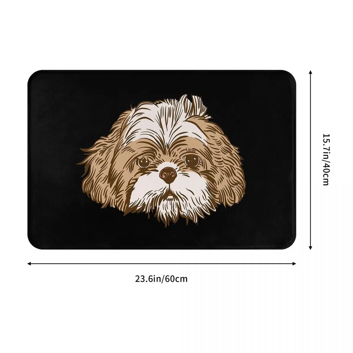Dog Lover Shih Tzu Crest Doormat Sand Scraping Carpet Rug Kitchen Entrance Home Floor Mat for Balcony Footpad Mats