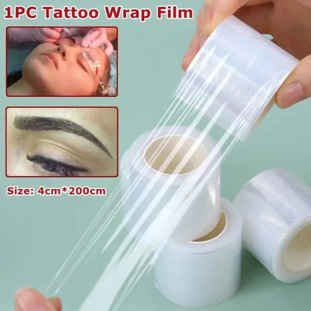 Film de Protection de tatouage professionnel, enveloppe transparente jetable pour Microblading, maquillage Permanent, tatouage des lèvres et soins post-sourcils, Hygie