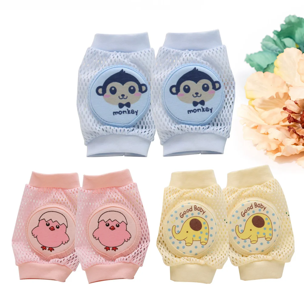 3 Pairs Knee Pads for Crawling Babies Protector Baby Kneepads Sports Toddler Infant