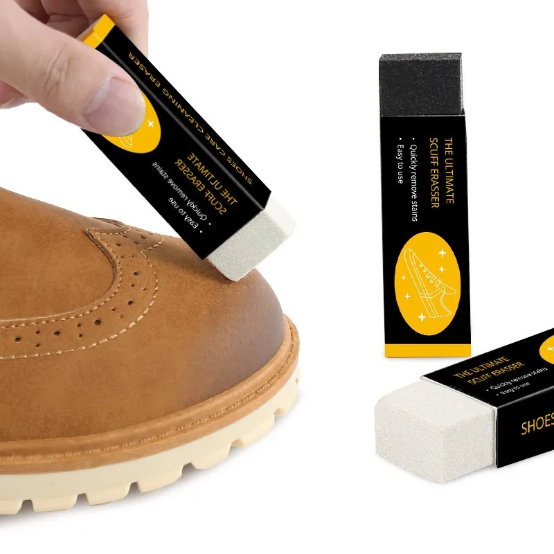 Multifuncional Shoe Polisher, Stain Removal Rubber, Branco e Preto, Produtos Domésticos, Pequeno, Conveniente