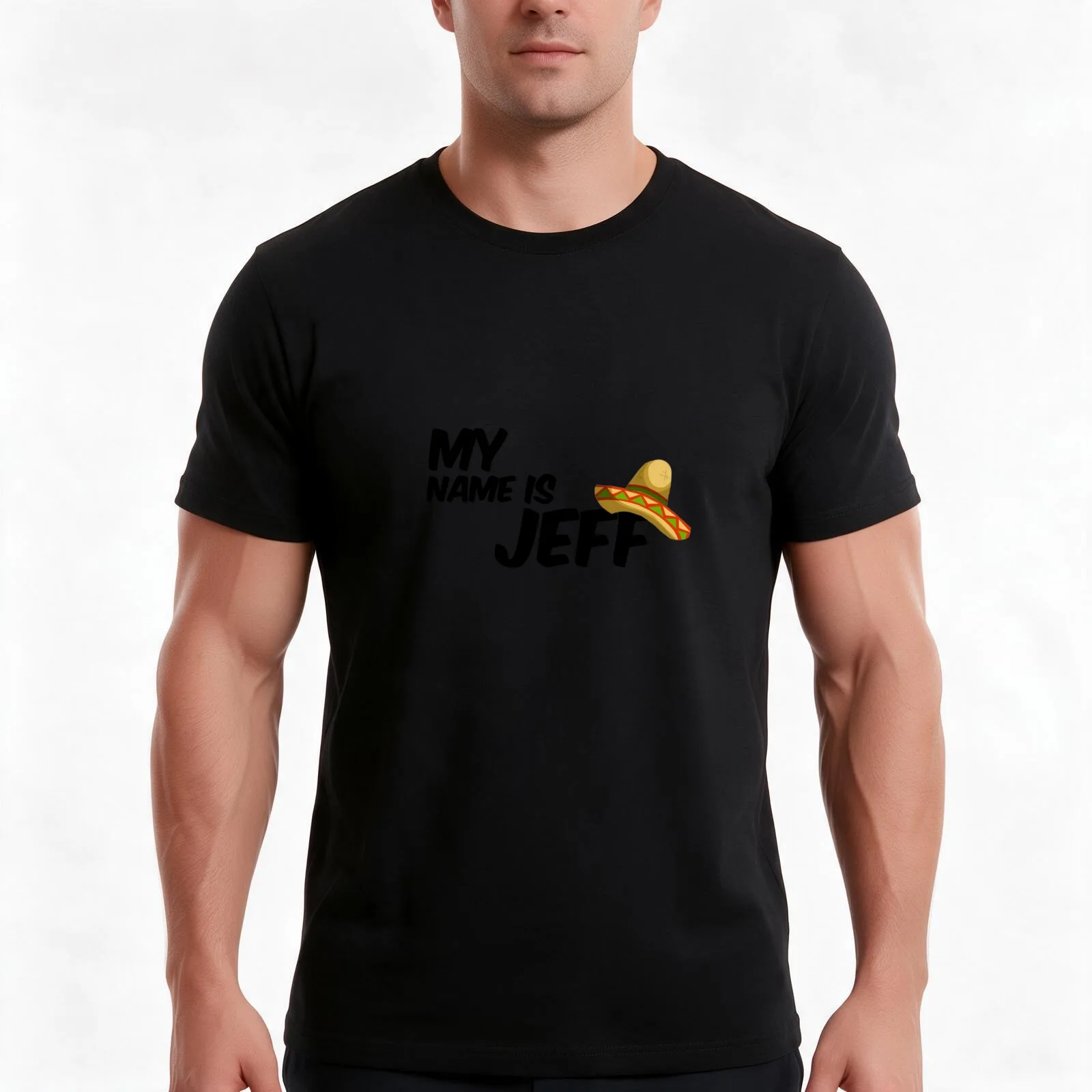 My Name Is Jeff - 22 Jump Street Quote T-Shirt, Summer Casual Cotton Tee, Oversized Streetwear Tops, Vintage Graphic Print