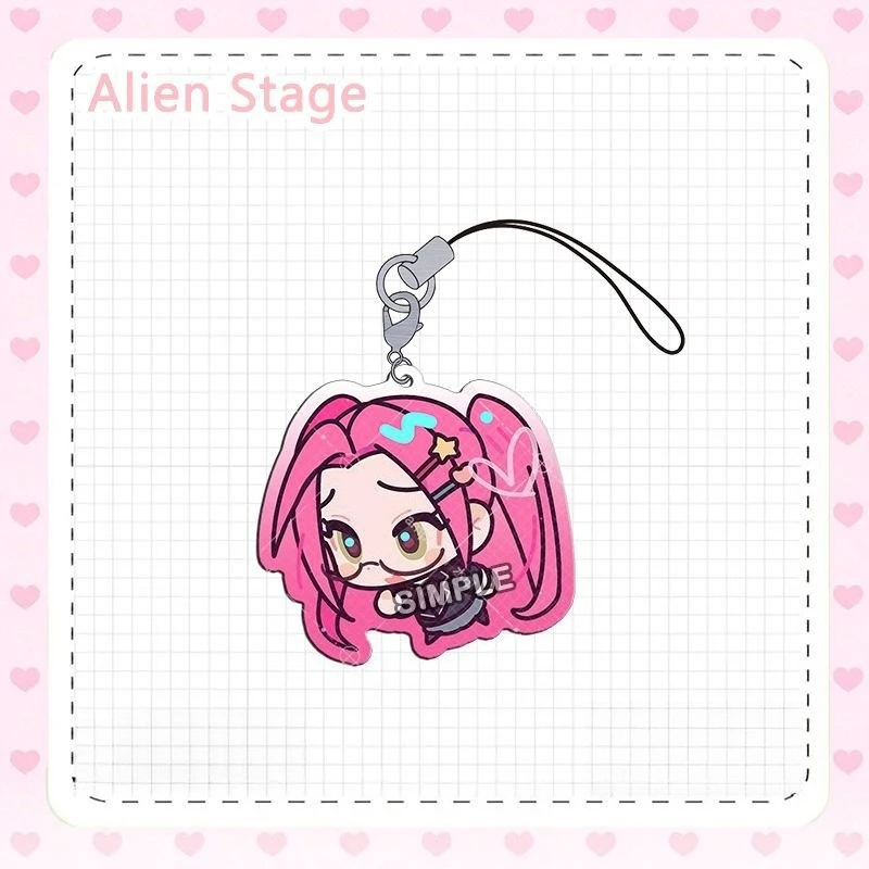 Alien Stage Stained Window Mobile Phone Lanyard Ivan Till Acrylic Pendant Kawaii Straps Cute Hanging Rope Phone Case Decor Gift