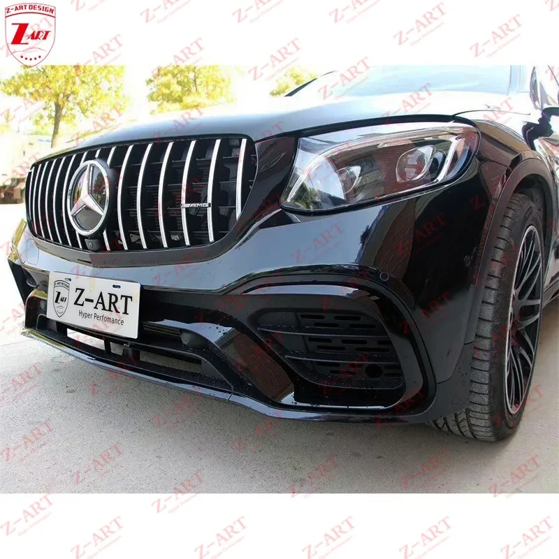 Z-ART NEW GLC 63 S Body Kit for Mercedes Benz GLC W253 2016-2019 GLC 63 Looks Body Kit for GLC Retrofit Body Kit