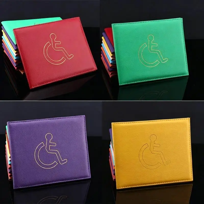 Hot 1pc Disabled Badge Holder Handicap Parking Permit Cover Transparent Identity Certificate Wallet Document Safe Protector Case