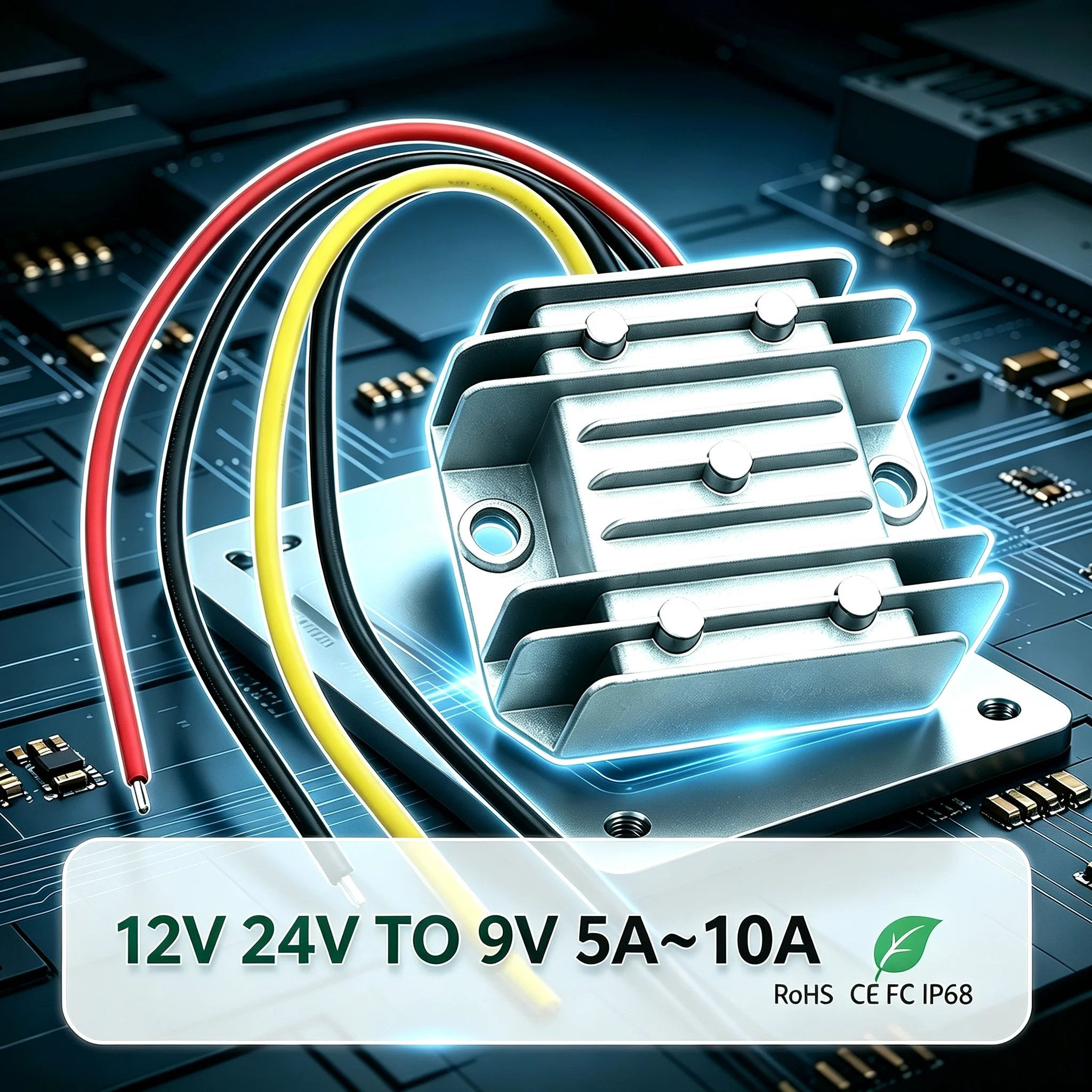 12/24V to9VStep-Down DC DC Power Converter Module Power Supply Step Automotive Use CE Certification