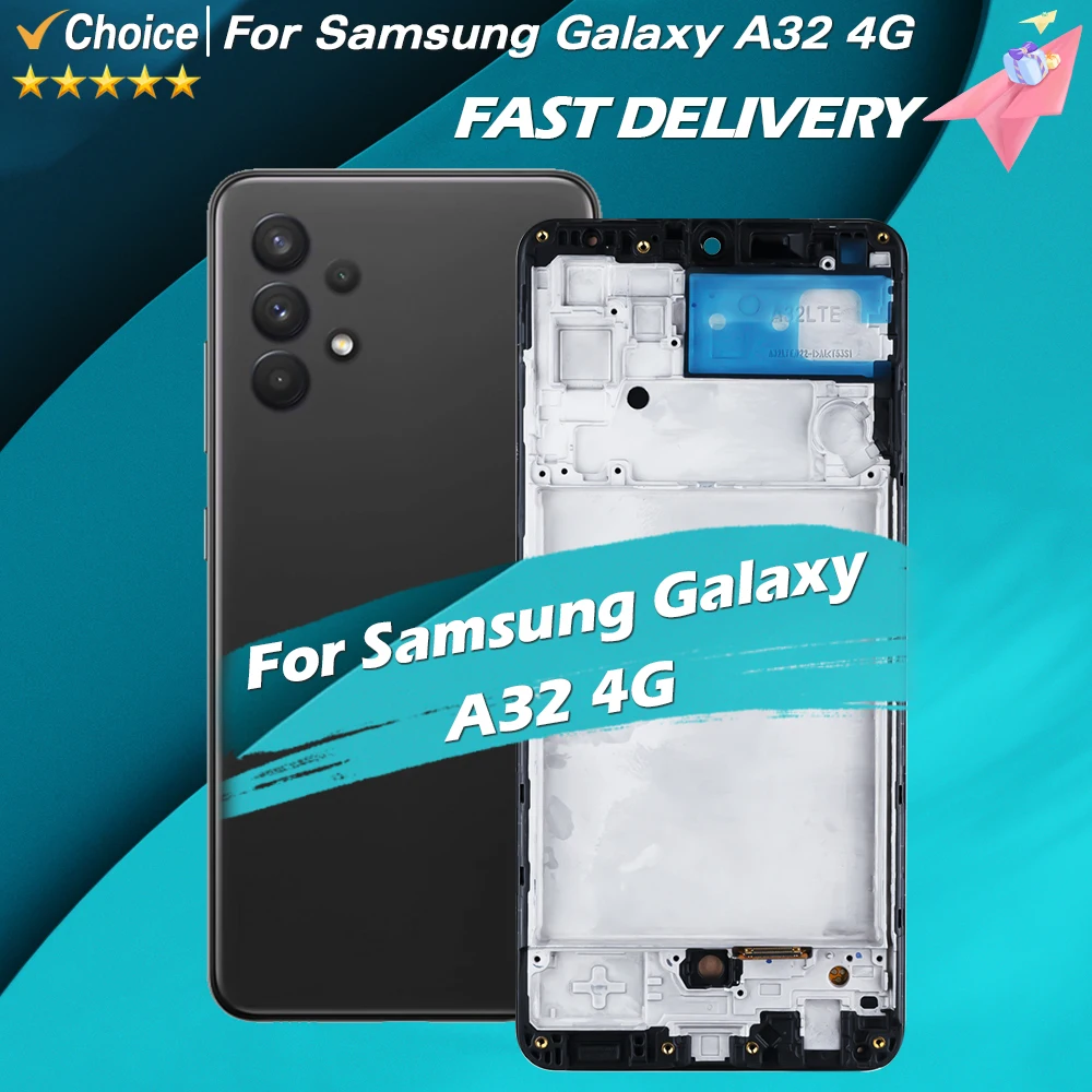 100% Tested For Samsung Galaxy A32 4G A325 A325F SM-A325M SM-A325F/DS LCD Display Touch Screen Digitizer Assembly Replacement