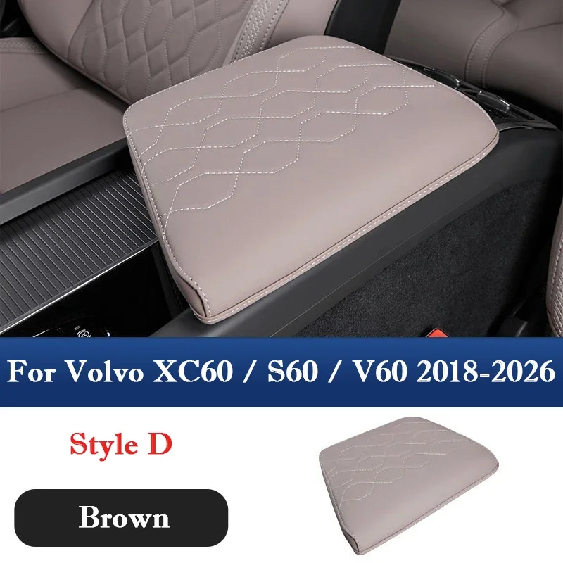 For Volvo XC60 S60 V60 2018-2026 Armrest Box Cover Cushion Anti-scratch Pad Heighten Mats Center Console Protector Accessories