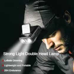 TCL Strong Light Sensing Flashlight Rechargeable Headlight Fishing Light Outdoor Sport Hat Clip Light Bicycle Night Light
