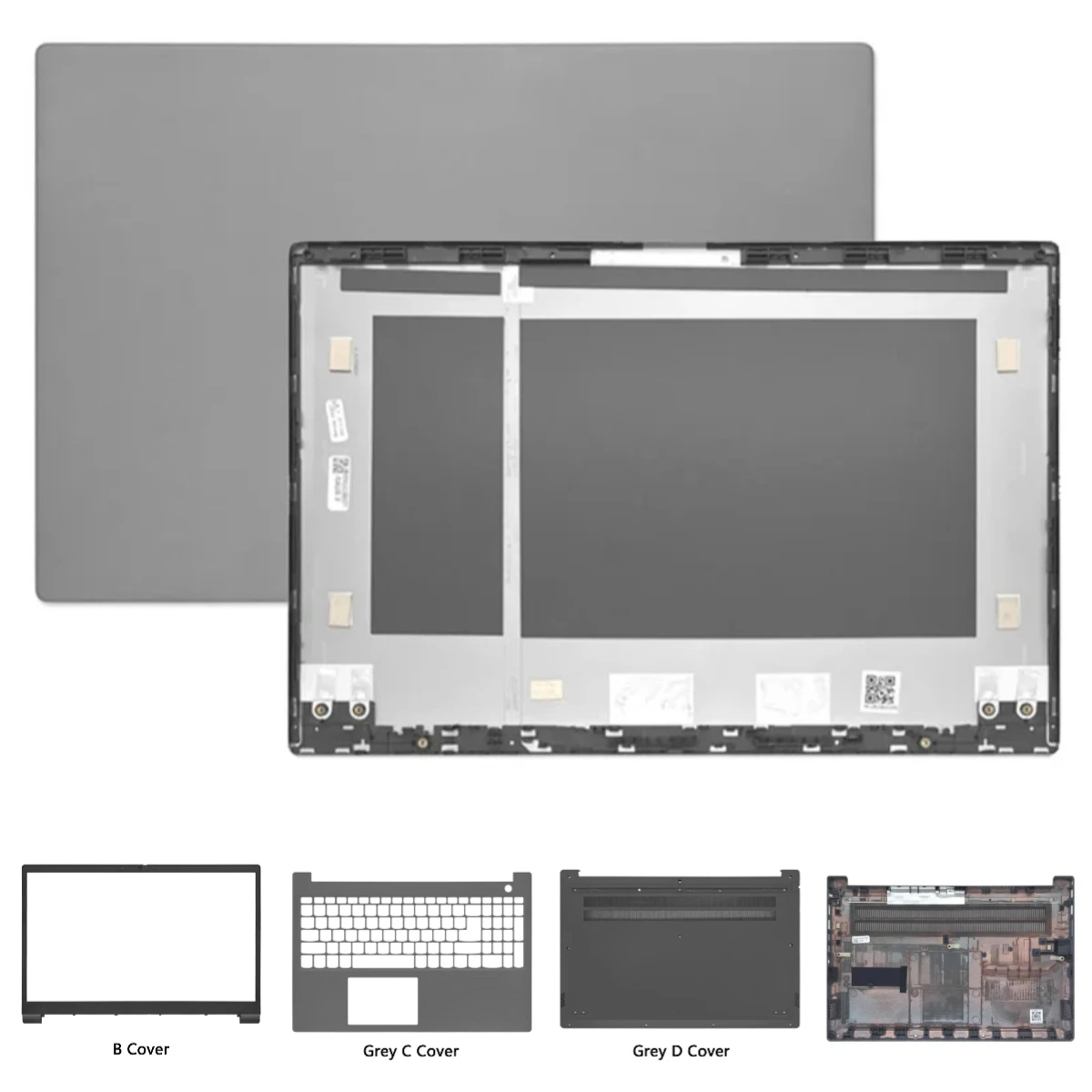 For ThinkBook 15 15-IIL 15-IML 2020 Laptop LCD Back Cover Front Frame Palmrest Upper Hingecover Bottom Base Case Replacement