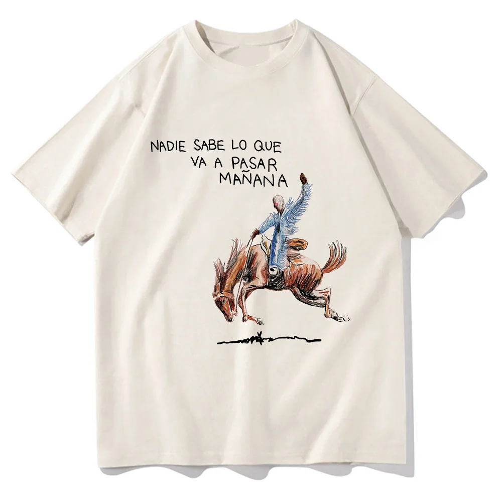 Bad Bunny Nadie Sabe T-Shirt Vintage Un Vorschau Männer/Frauen ästhetische T-Shirt Unisex hochwertige Baumwolle T-Shirts lustiges Hemd
