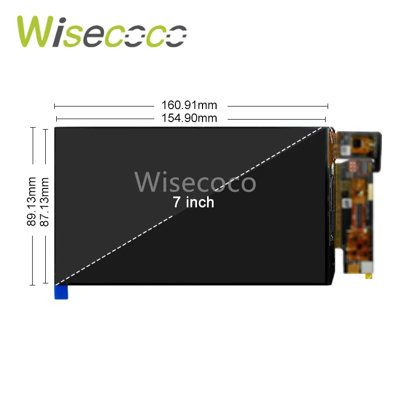 Wisecoco 7 Inch AMOLED 165HZ OLED 1920x1080 IPS Display On-cell Touch Screen High Brightness for Gaming Laptop PS4/PS5 Switch
