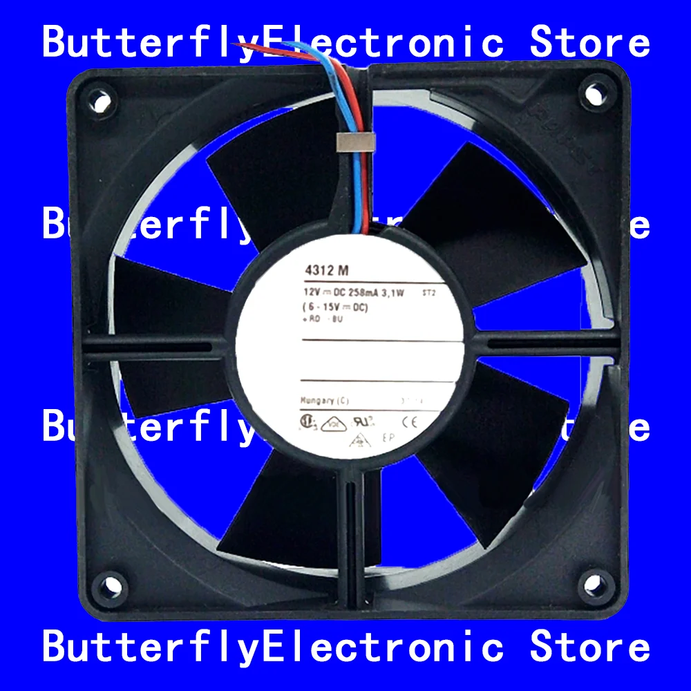 

НОВЫЙ ОРИГИНАЛЬНЫЙ ВЕНТИЛЯТОР 4312M 4312 M 12 В постоянного тока 11932 3,1 Вт 12032 12 СМ 120*120*32 ММ
