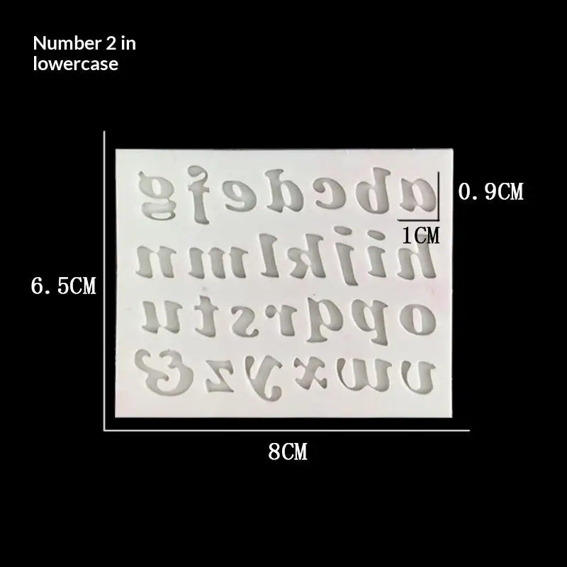 1Pcs Alphabet Number Silicone Mold Cake Decorating Tools DIY Letter Number Fondant Chocolate Jelly Candy Pastry Baking Mould
