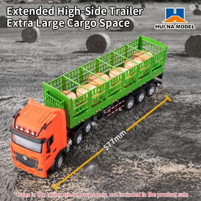 Huina 1312 1/18 semi lega 9CH 2.4Ghz RC simulazione camion ferroviario alto suono e luce 312 telecomando ingegneria auto ragazzo giocattolo