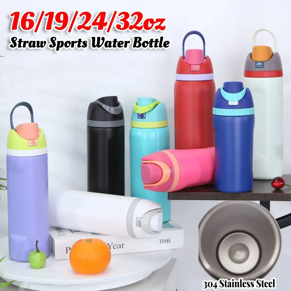 16/19/24/32OZ Stainless Steel Vacuum Double-Layer Insulated Sports Water Bottle Perfect Companion for Outdoor Sport Adventure