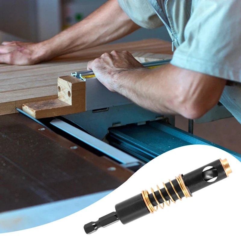 Punta da trapano per sega a tazza da 1/4 di pollice e 5Mm punta da trapano per cerniera in ottone HSS strumento per alesatura per la lavorazione del legno