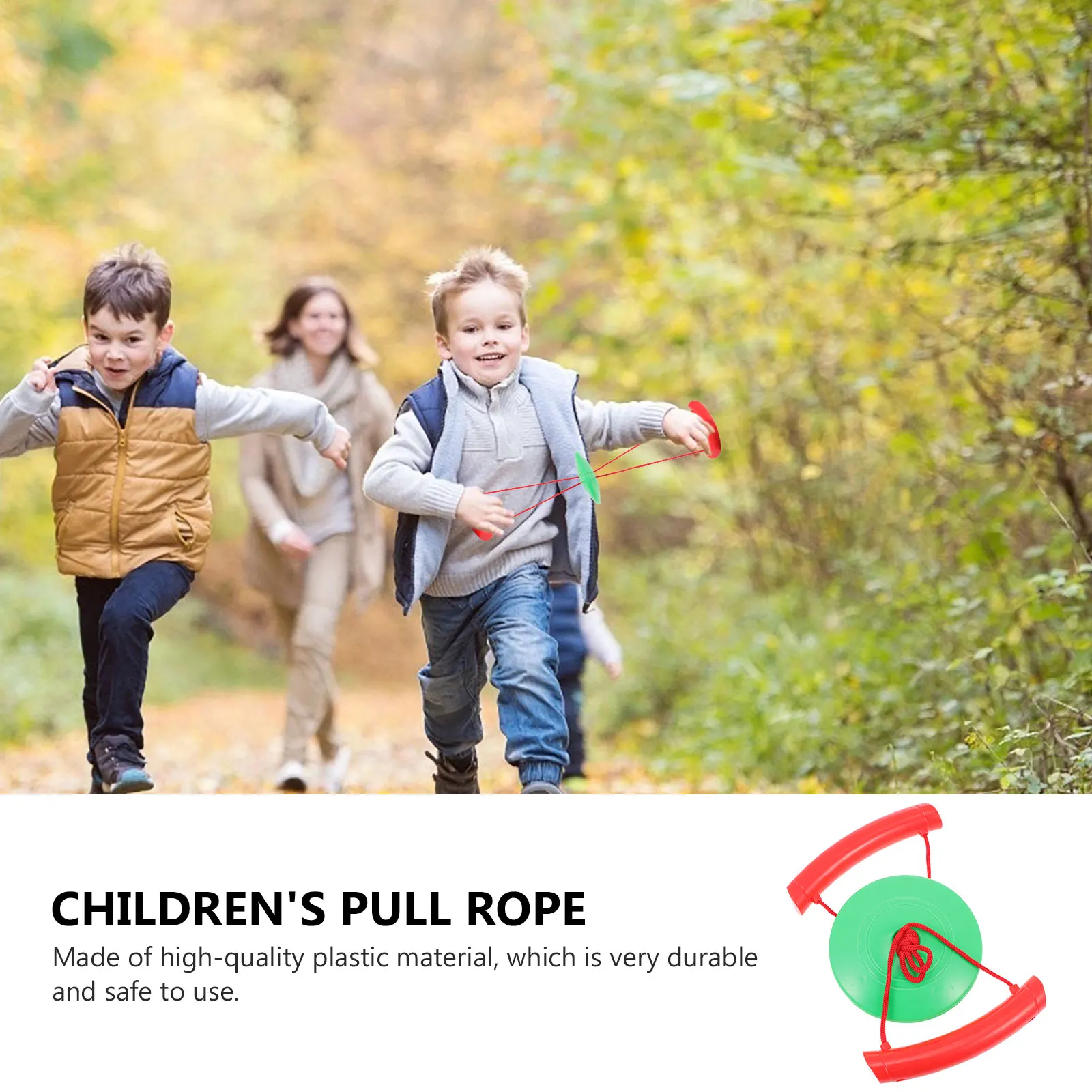 

Pulling Ropes Hand Strength Training Tool Double Exercising Plate For Kindergarten Unity-Sense Fitness Equipment