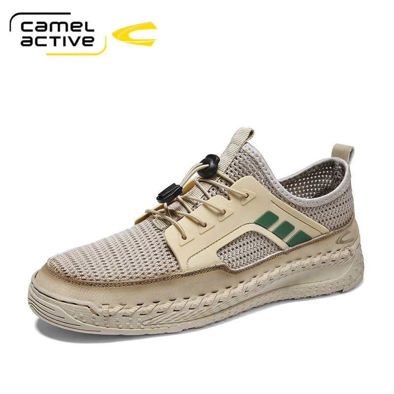 

Camel Active 2022 New High Quality Summer Men Sandals Genuine Leather Comfortable Cow Leather Mesh Shoes Fashion Casual Shoes