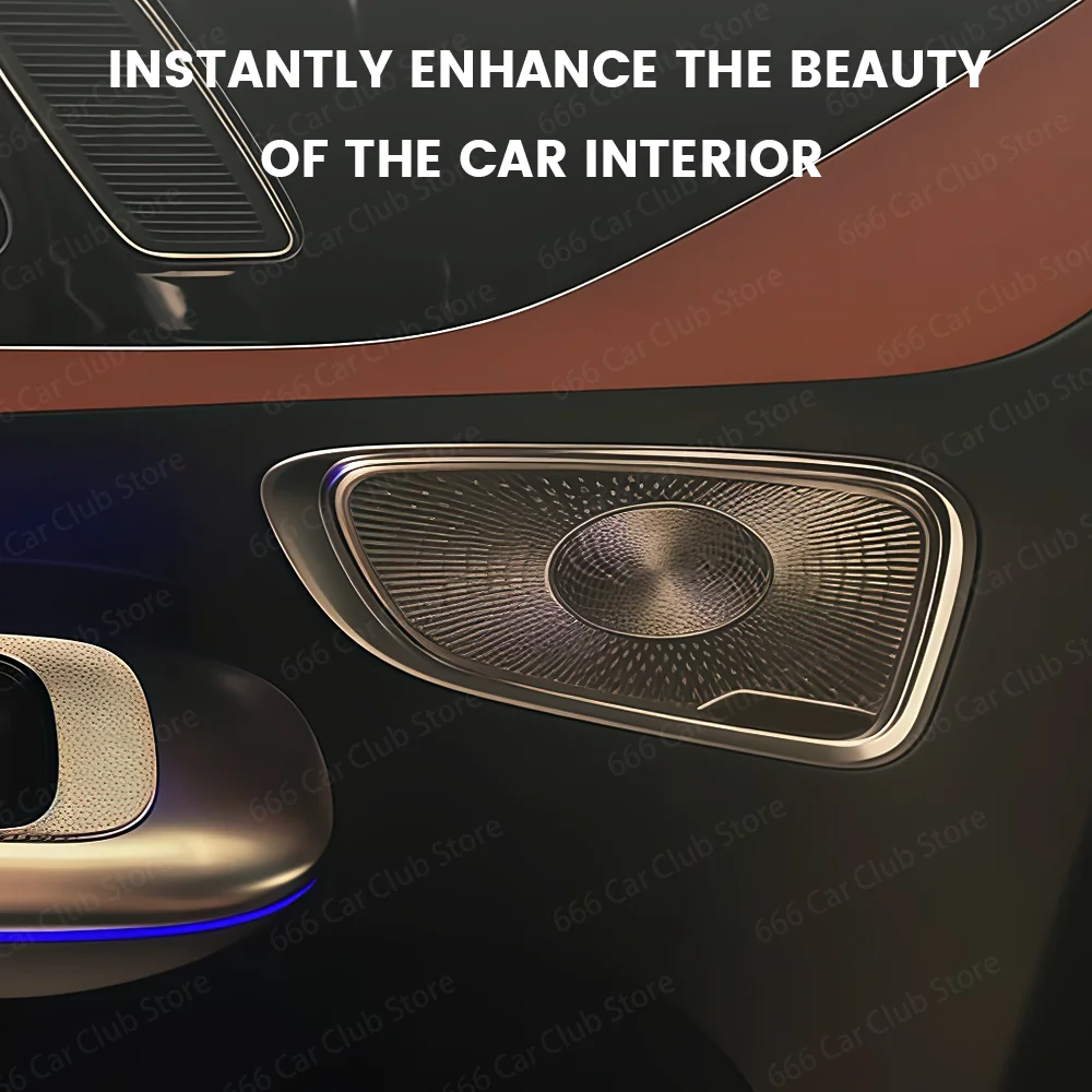 

No Light Audio Speaker Door Loudspeaker Panel Cover for Mercedes Benz GLC X254 C Class W206 Car Audio Upgrade Accessory
