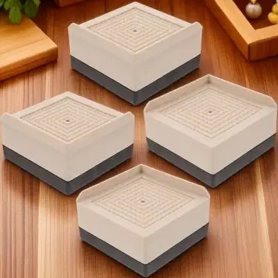 

4pcs Furniture Riser Height Lifter For Bed Sofa Desk Heavy Duty Legs Lifters Storage Saver Bed Risers Blocks Couch Table Leg