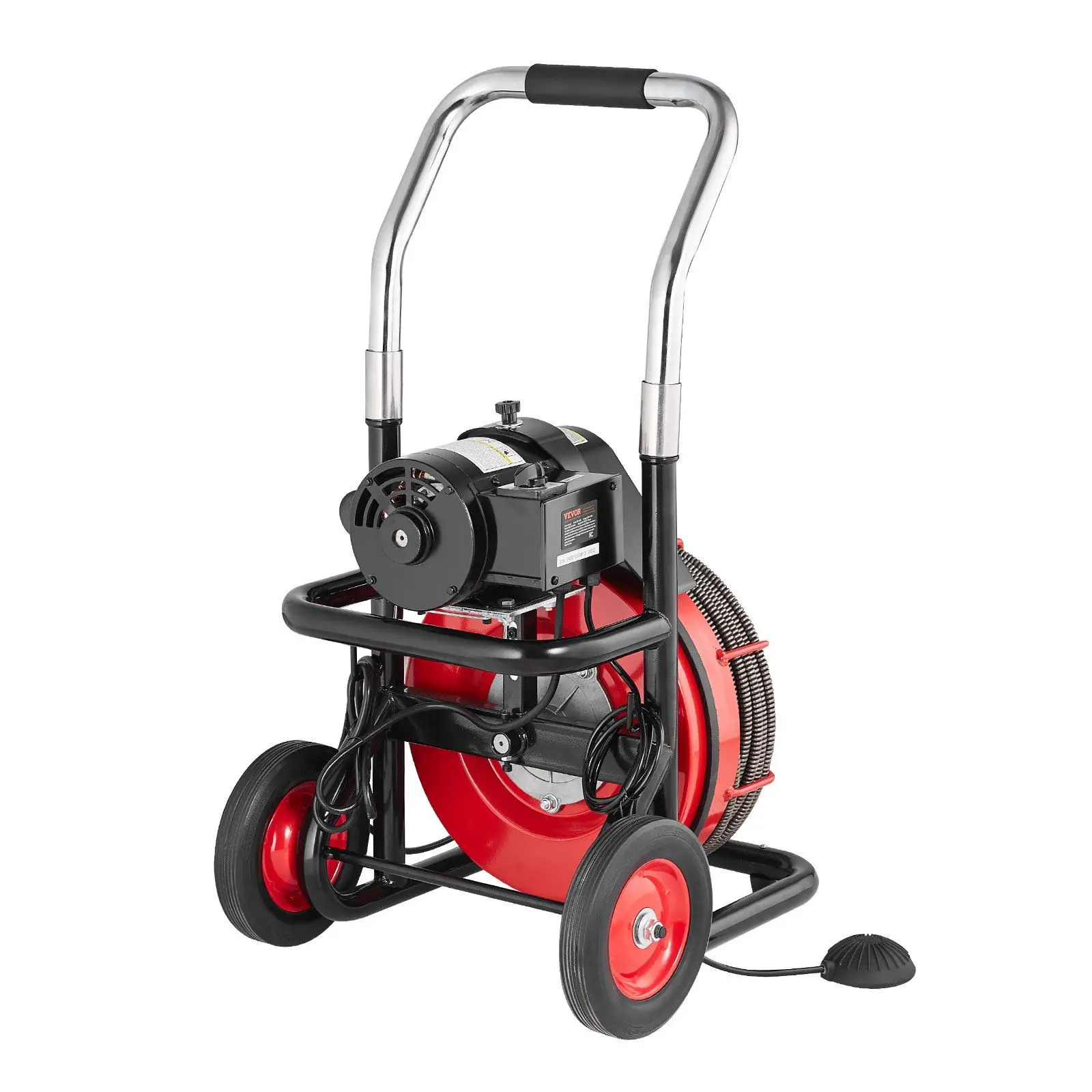 

Машина для очистки сливов Электрический сливной шнек 100 футов x 1/2 дюйма с автоматической подачей