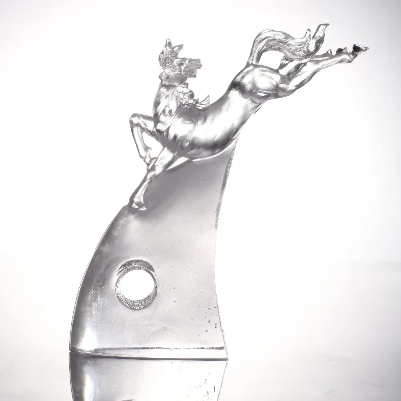 

Crystal Dynamic Sports Art Handmade Lost Wax, Successful Casting Momentum Decoration 2026 Collection Gifts