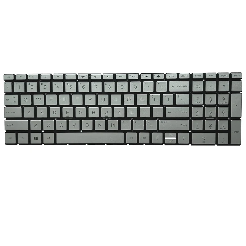 Teclado plateado de EE. UU./Portugal para HP 15-DB 15-DR 15M-DR 15-CX 15-DF 15-CW 15-EC 15-DK 15-CS 15-CR 15-DX 15-DN 17-BY 17-CA 250 g7