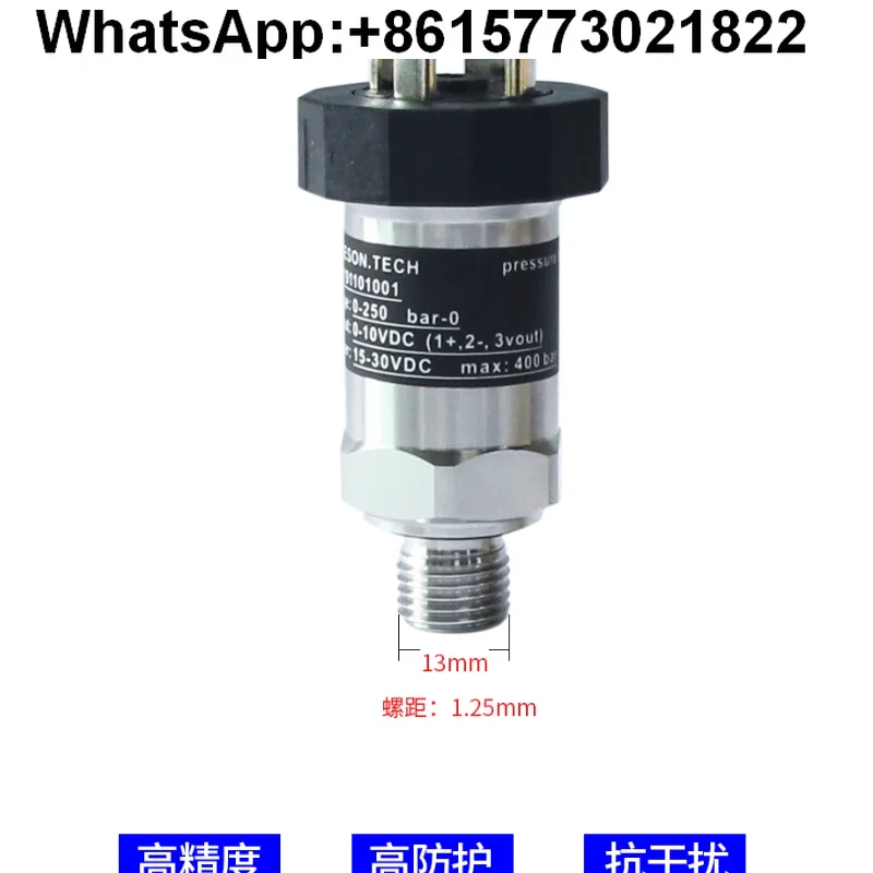 

0-250Bar Haitian injection molding machine pressure sensor 1/4 tooth 0-10V 4-20mA servo pressure transmitter
