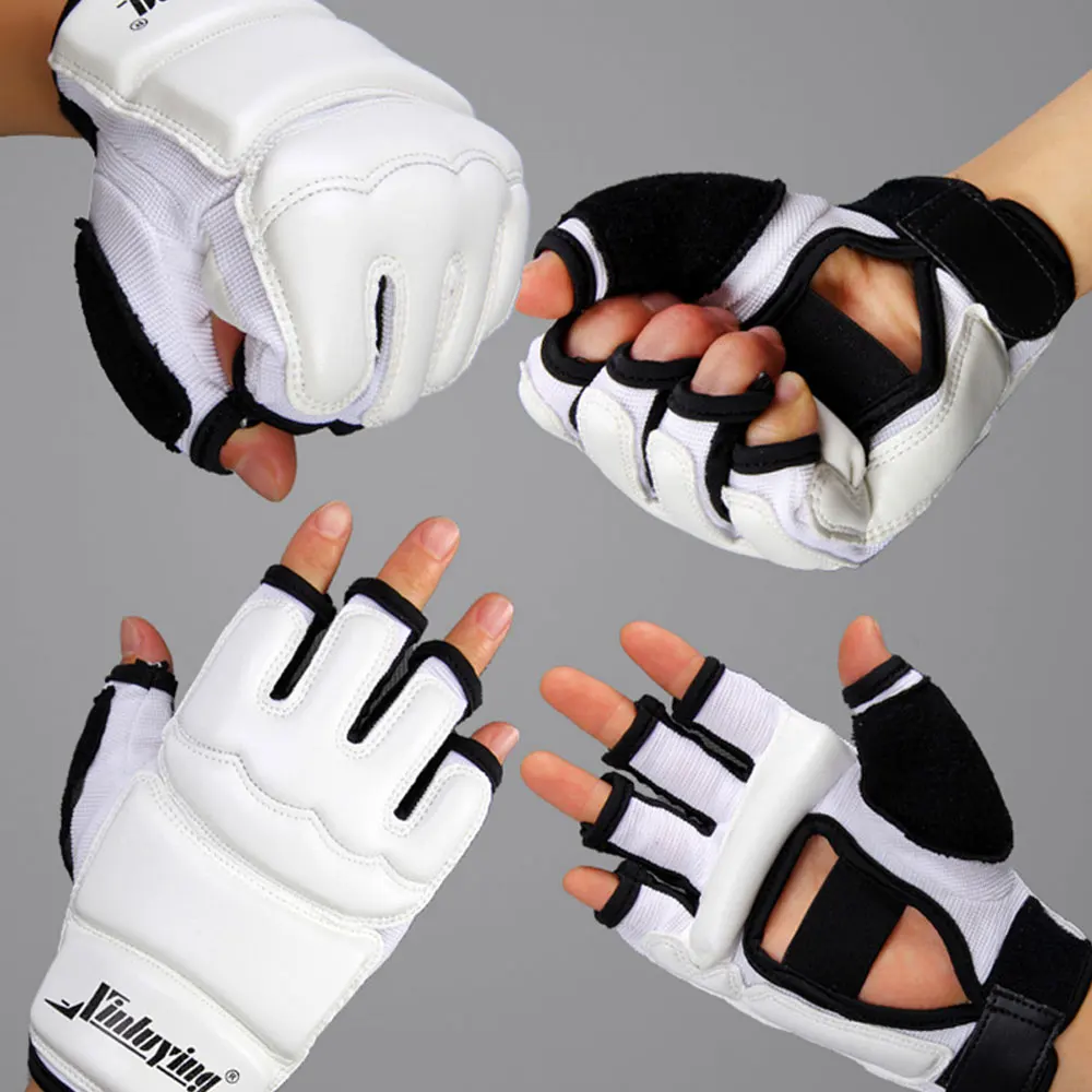 AOUTDOOR9 Boxing Gloves Gym Fingerless Thai Bandage Kickboxing Men's Muay Thai Wave Gloves Motorcycle Cycling Accessories E