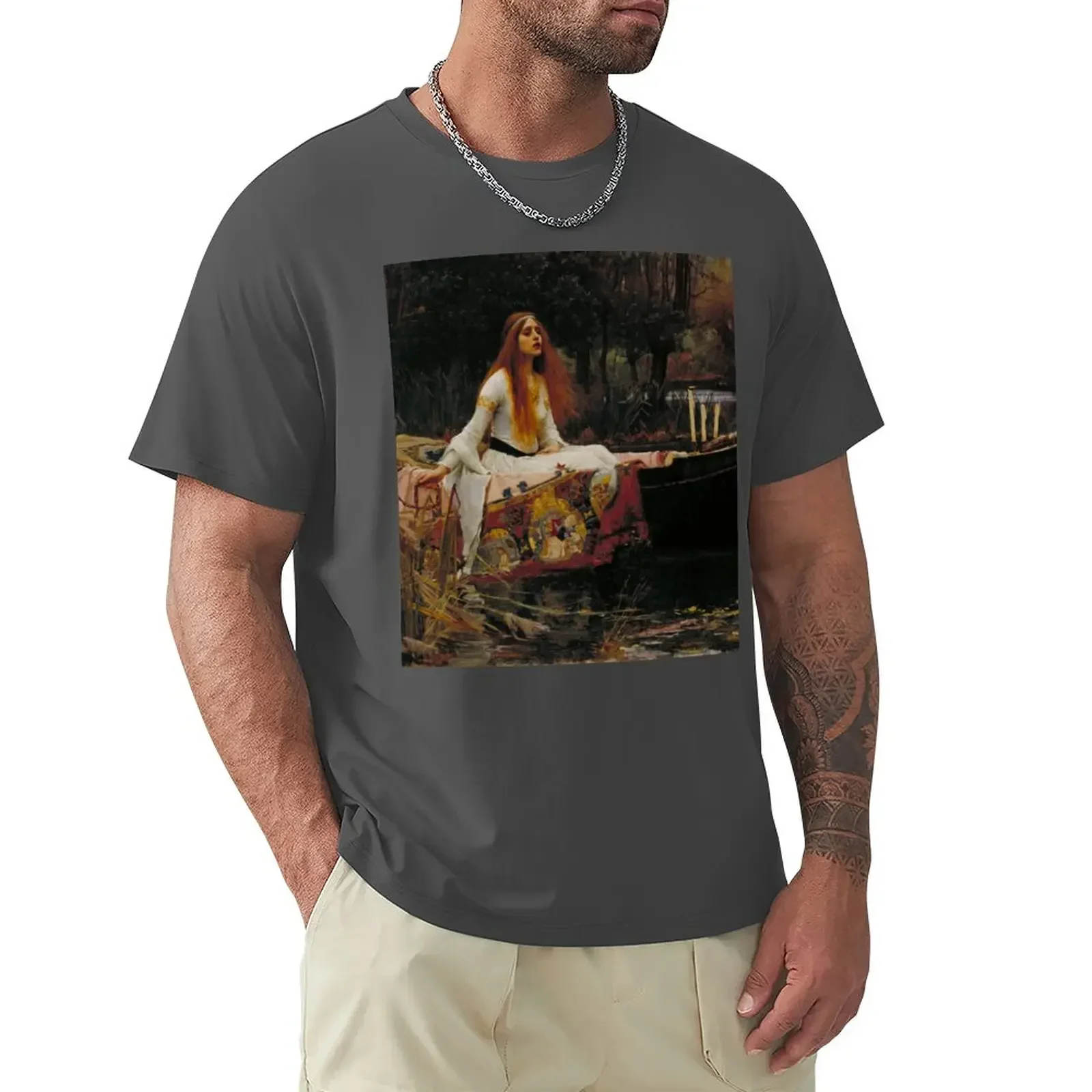 

The Lady of Shalott (John W. Waterhouse) T-Shirt vintage heavyweights man clothes boys animal print mens tall t shirts