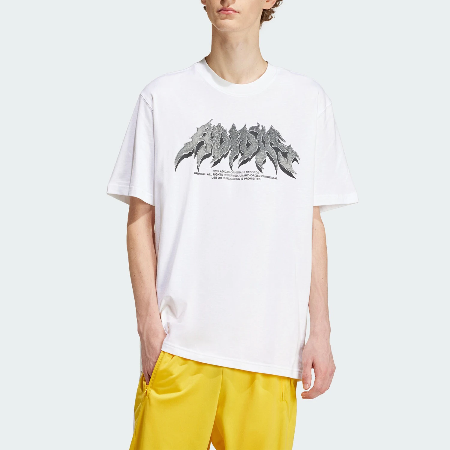 

Adidas Trefoil FLAMES CONC T Men's Sports Short-sleeve T-shirt IS2946