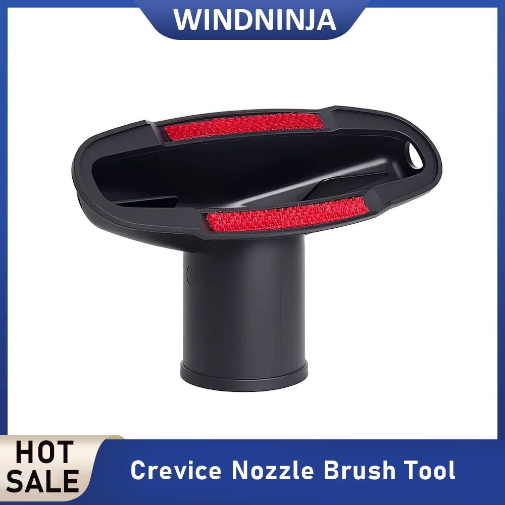 Vacuum Cleaner Brush Head Accessorie With 32 Inner Dia Adapter Crevice Nozzle Brush Tool Corner Dust Cleaning Brush Head Parts