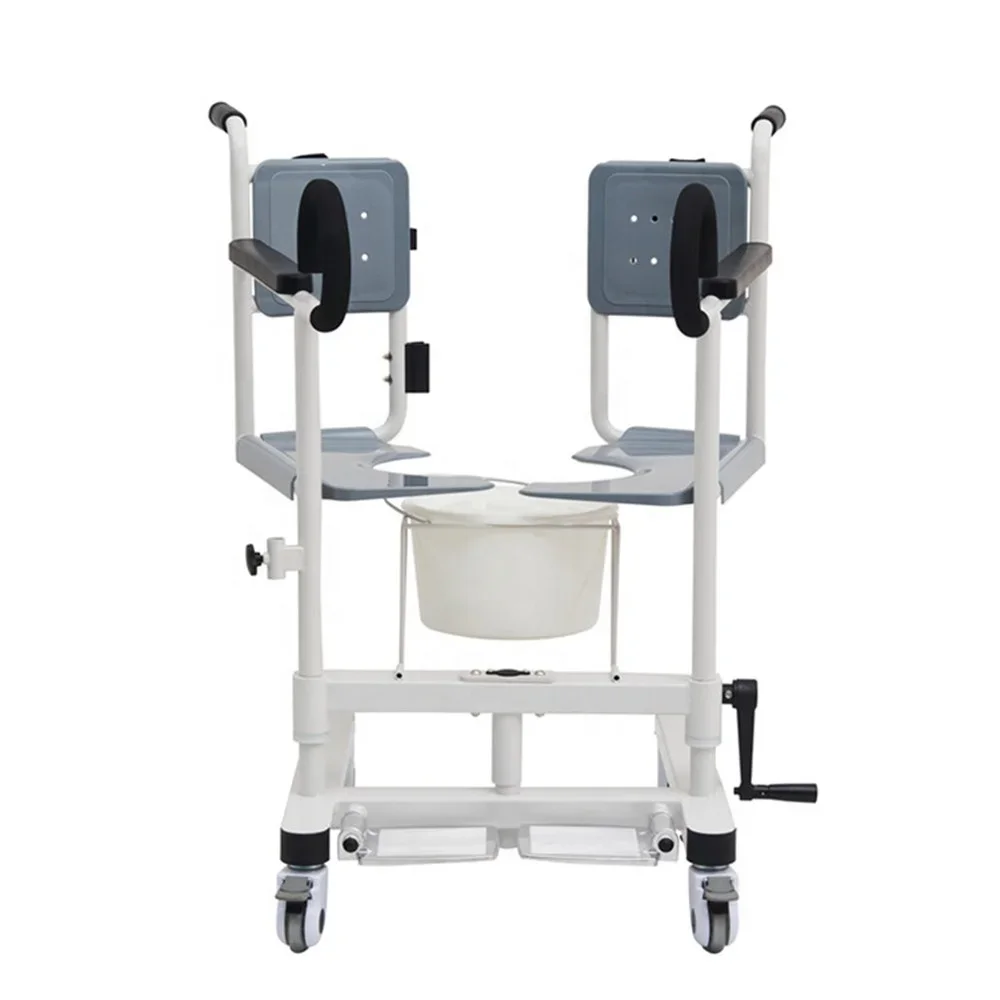 표준 크기 환자 이송 수동 리프트 의자(변기 포함) CY-WH201A