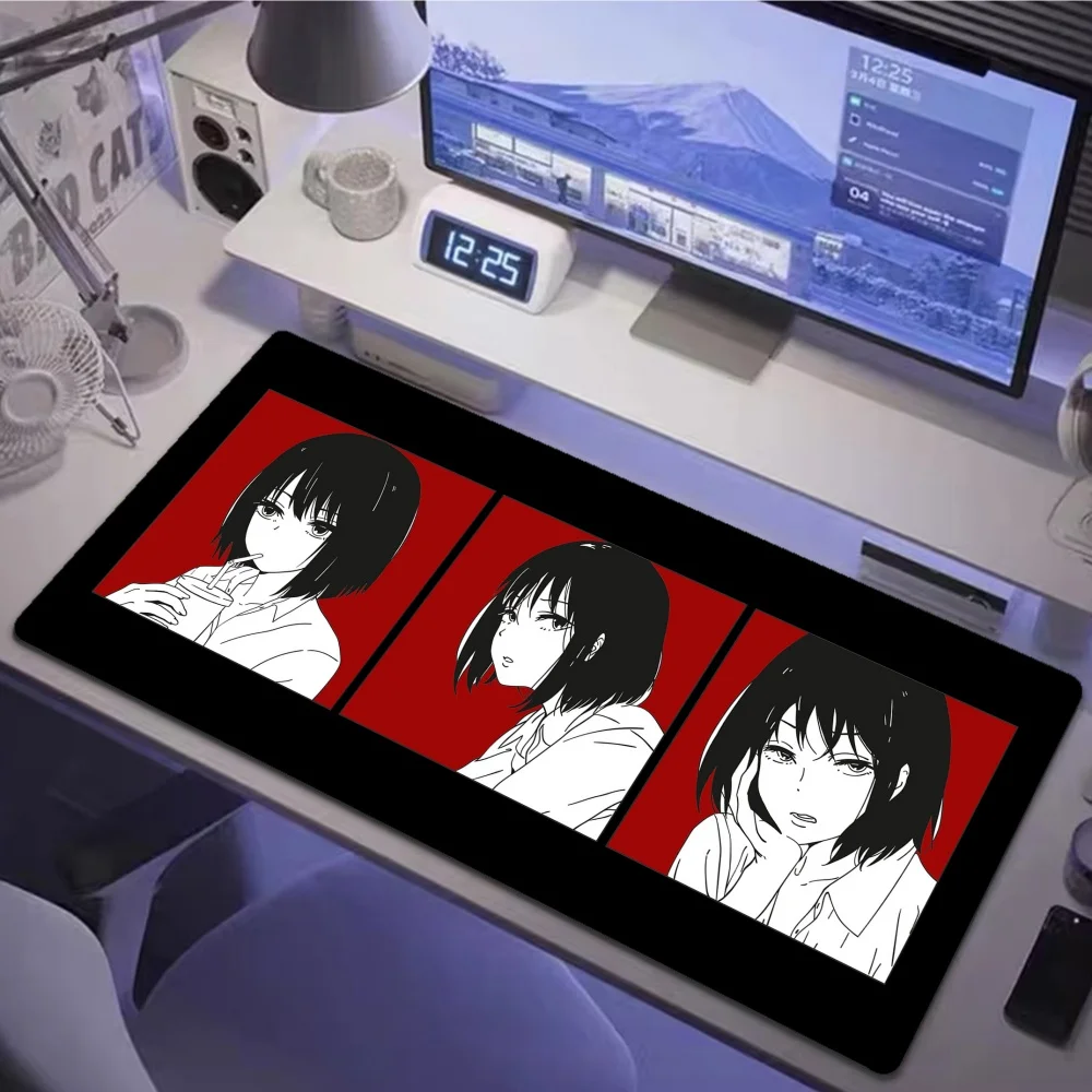 

Коврик для мыши с аниме-девушкой для геймеров, аксессуары для компьютера, настольный коврик, большой кавайный коврик для мыши, игровой коврик для ноутбука