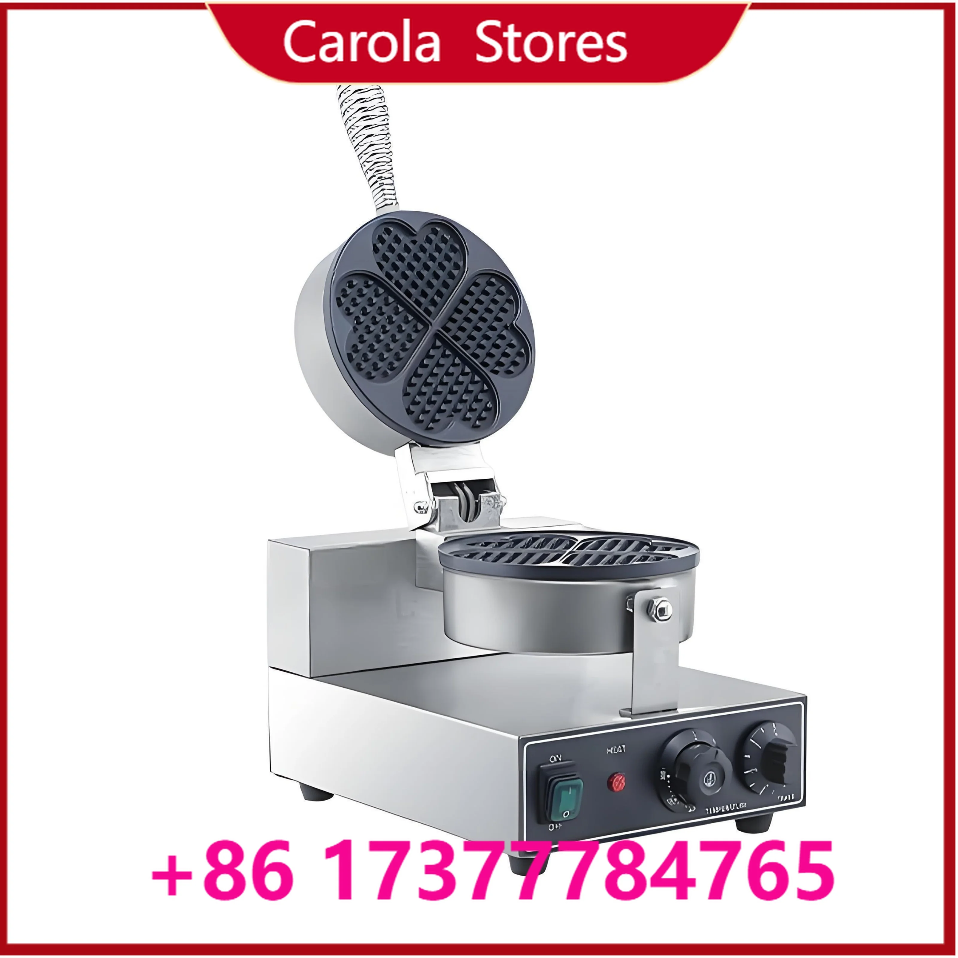 Food tools Commercial Beian Waffle Maker Heart-Shaped Bubble Waffle hine with Timer for Hotel Sandwich Snacks