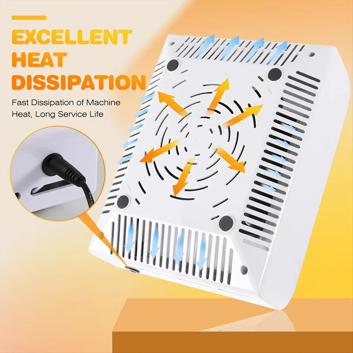 Nails Dust Collector Machine Powerful Dust Collector Nails Tech Vacuum Fan Extractor Manicure Pedicure Tool US Plug