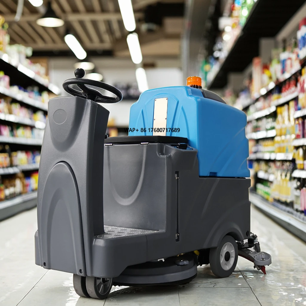 20-Zoll-Ride-On Advanced Floor Cleaning Scrubbing Machine Kommerzieller Supermarkt-Bodenschrubber